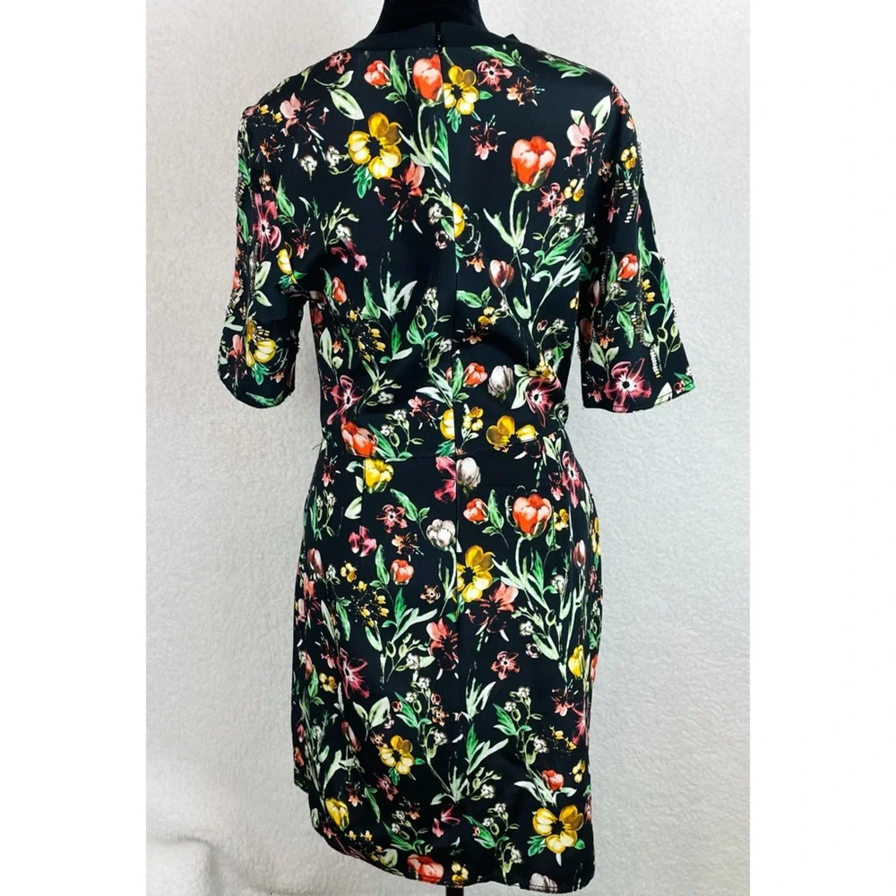 3.1 PHILLIP LIM • Multicolored Floral Beaded Silk Mini Dress, 4 - Picture 5 of 14